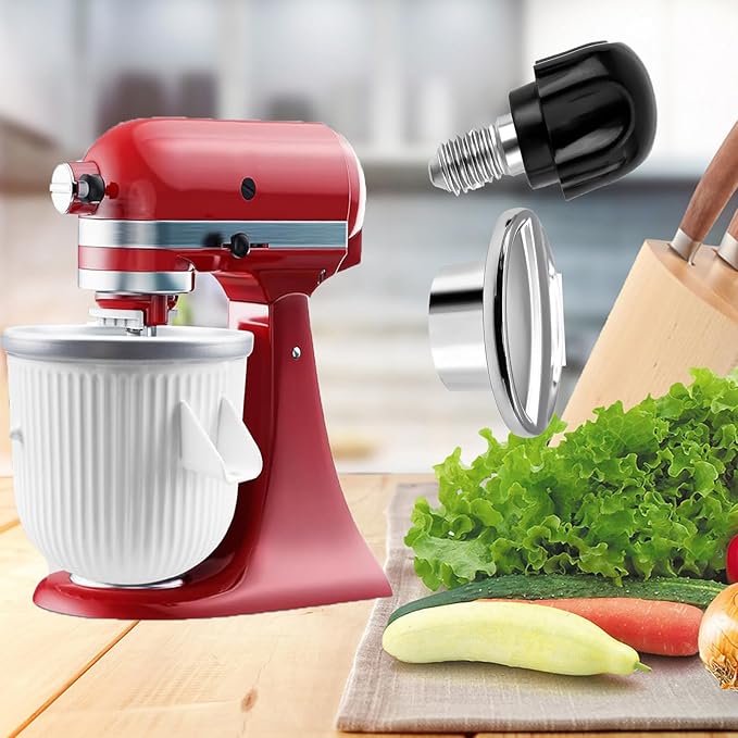 Knob Thumb Screw & Hub Attachment Cap for Compatible With KitchenAid Mixers Replacement