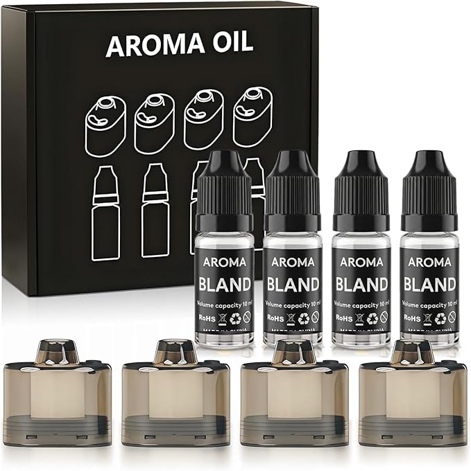 Cocktail Bubble Smoke Gun Accessories, 10 ml, Includes 4 Contains, 4 Aromatic Flavor Oils, Bland Flavor