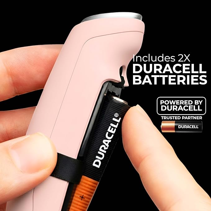 Zulay Kitchen Patented Tornado Triple Whisk Milk Frother with 4 Duracell Batteries – Handheld Foam Maker for Coffee, Lattes, Matcha & Hot Chocolate – Rich, Creamy Froth in Seconds - Spritz Pink