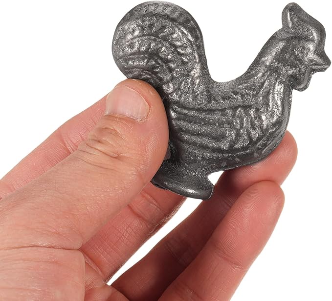 Alipis 2pcs Iron Chicken Cooking Tool: Cast Iron Supplement Tool 2.55x2.36in | Ideal For Vegans And Pregnant Women | Cooking Accessory For Healthy Meals