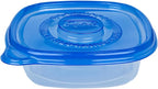 Glad GladWare Entree Food Storage Containers with Lids, Medium Square BPA Free Plastic for Meal Prep and Lunches, Lock Tight Seal, Microwave and Dishwasher Safe, 25 Oz, 5 Count