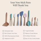 GIR: Get It Right 10-Piece Silicone Ultimate Kitchen Utensil Set – Spatulas, Ladle, Flip, Spoons, Whisk, Peeler & Spoonula – Nonstick, Non-Toxic, Heat-Resistant – Danish