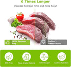 Bonsenkitchen 6 Rolls 8" x 16' Vacuum Sealer Bags for Food with a Color Box, Easy to Store, Commercial Grade, BPA Free, Great for Food Storage or Sous Vide, VB20
