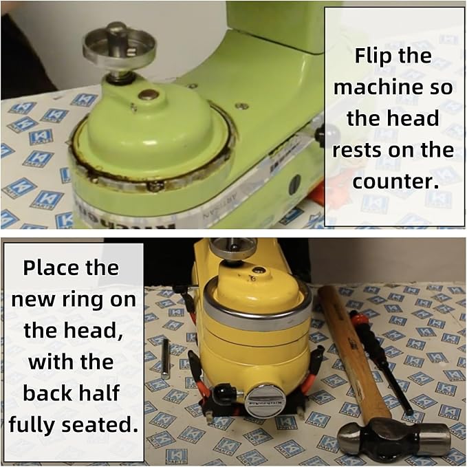 Replacement KitchenAid Drip Ring Parts,Fits various KitchenAid models,Part Number 240285,for KitchenAid Stand Mixer Chrome Trim Ring