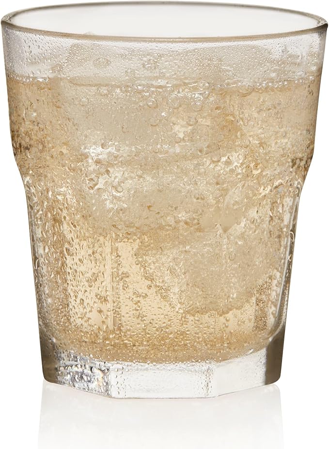 Libbey Gibraltar Drinking Glass Drinking Cup Set, Iconic Heavy Base Bar Glassware Thick Drinking Glasses Set of 12, 12-Ounce Rocks Glasses