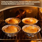 50 Pack 5" Round Tart Pie Foil Pans Disposable Aluminum Foil Tart & Pie Tins for Baking,Cooking,Storage or Reheating