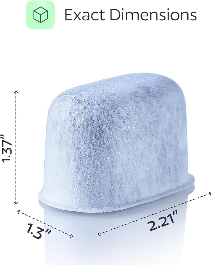 Keurig Filter Replacement - 6 Water Filters for Keurig K-Mini, K-Supreme, K-Slim, K-Express, K-Classic, K-Duo, K-Duo Hot & Iced, K-Elite, K-Select, K-Cafe, K-Compact, 2.0 and 1.0 Brewers