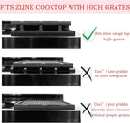 HG-GRZ-NS Griddle Replacement Parts for ZLINE Gas Stove Top High Grate Cast Iron Reversible Griddle Plate ZLINE 24 30 36 48 60 Inch Gas Cooktop Range Electric Oven Griddle Pan (Not Fit All High Grate)