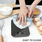 Food Scale, 11lb Kitchen Scale with 6 Units Tare Function & LCD Display, 0.05oz/1g Stainless Steel Digital Food Scale Grams and Ounces for Baking, Cooking, Dieting and Meal Prep (Black)