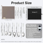 | Plating Tools Culinary Set | 11 Piece Professional Chef Plating Tools Pro Kit | Kitchen Plating Utensils | Modernist Cuisine Food Art | Stainless Steel | Black (Silver)