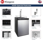 Kegco K309SS-1 Keg Dispenser, Stainless Steel