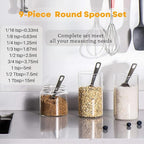 28 Pcs Stainless Steel Measuring Spoons Set with Leveler, Metal Round & Rectangular Spoons plus 2-Pack Mini Spoon Sets for Precise Cooking and Baking, Standard Sizes with Clear Engraved Markings