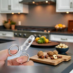 Silver Nutcrackers for Nuts, Stainless Steel Nuts Pistachio Sheller Opener Kitchen Tools, Nutcracker Multi-Function Walnut Pine Sheller Opener Nut Crackers, Specialty Tools and Gadgets, Nut Crackers