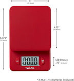Taylor Compact Digital Scale (Red)