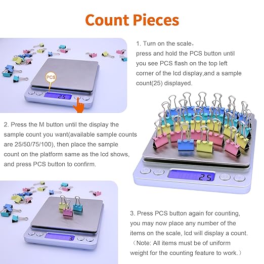 Gram Scale,Capacity 500g Accuracy 0.01g Mini Food Scales Digital Weight Grams and Oz,Small Kitchen High Precision for Espresso,Baking,Jewelry,Soap Making,Silver