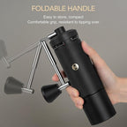 Timemore S3 Manual Coffee Grinder - External Adjustment with Stainless Steel Patented Burr | Hand Coffee Grinder Hign Presicion | Premium Timemore Grinder Chestnut S3, Black