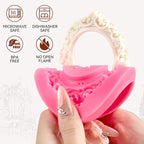 Puyeipt 4 Pcs Photo Frame Silicone Molds, Baroque Style Picture Photo Frames and Mirrors Fondant Molds for Cupcake Topper, Chocolate, Candy, Donut Cake Puck Decoration and Clay Craft Making
