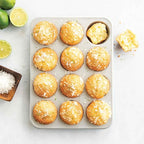 Nordic Ware Brilliant™ Colorful Bakeware 12 Cavity Muffin Pan, Nonstick made without PFAS or PTFE for safe cooking; Reinforced steel rim prevents warping