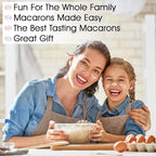 W4W Macalicious Macaron Baking Mix, DIY Bake Your Own French Macarons Kit, Includes All Dry Ingredients, Pastry Bags with Piping Tip, Template & Detailed Instructions, Great activity for Kids & Adults