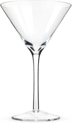 True Manhattan Martini Glass, Crystal Cocktail Coupes, Clear Glass, Cocktail glass set, Dishwasher Safe, Holds 12 oz., Set of 4