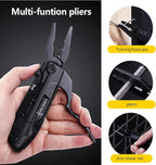 Multitool Pocket Knife for Men, Christmas Stocking Stuffer, Gifts for Boyfriend, Him, Husband, Dad, Multi Tool Tactical Plier With Nylon Sheath, LOVE