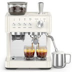 COWSAR (2026 Upgrade) 15 Bar Espresso Machine with Grinder & Milk Frother Steam Wand, 58mm Commercial Espresso Maker for Home,Coffee Maker with Grinder Perfect for latte,Cappuccino