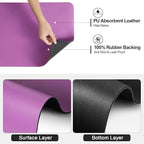 Ecotrim - Dish Drying Mat for Kitchen Counter | Coffee Bar Mat for Countertops | Heat Resistant Drainer Mat with Non-slip Rubber Backed | Hide Stain Kitchen Absorbent Draining Mat | Purple 16"x20"