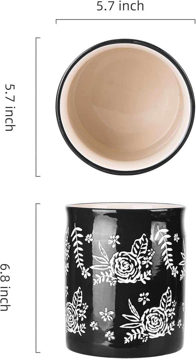 Wisenvoy Kitchen Utensil Holders - Countertop Utensil Caddy