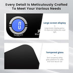 EILISON Smart Kitchen Scale with Bluetooth App, High-Precision Digital Food Scale for Baking, Cooking & Diet, 8000 Food Database, 24 Nutrients, Touchscreen, Tare Function, 5g-8000g Capacity (Black)