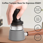 Luxe Cafe Accessories - Coffee Tamper Base for Ninja Espresso ES601, Handheld Portafilter Stand for Stable Tamping & Even Extraction, Anti-Slip PETG Base for Barista-Style Espresso at Home (GREY)