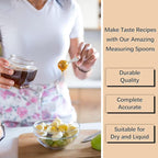 1PCS 1tsp(1/3tbsp, 5 ml) Single Measuring Spoon, Stainless Steel Individual Teaspoon, Metal Measure Scoop with Gift Box