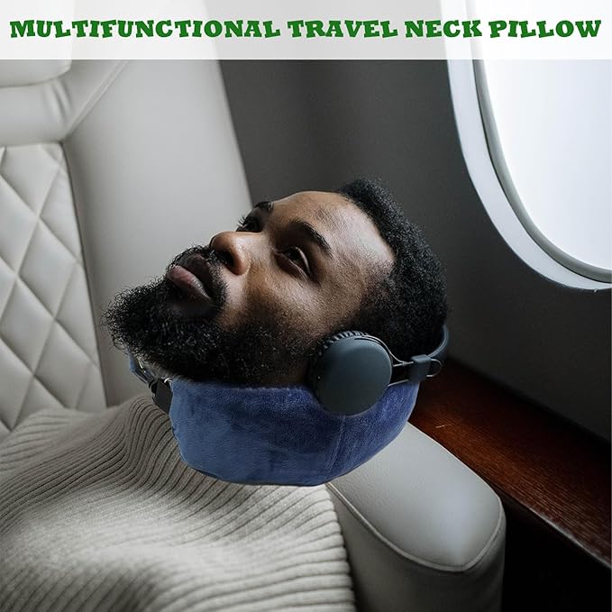 1/2PCS Travel Pillow Stuffable with Clothes As Carry-On Luggage Fits Up to 3 Days of Travel Essentials, Multifunctional U-Shaped Pillowcase for Business, Trip, Outdoor (1PCS-Brown)