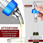 Automatic Measured Bottle Pourer - Quick Shot Spirit Measure Pourer Drinks Wine Cocktail Dispenser Home Bar Tools - 1oz/30ml (mix color 12 pack)