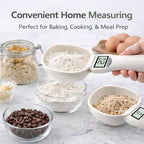 Digital Measuring Spoon - 800g/1g High Precision Kitchen Electronic Food Scale & Cup, Grams Ounces Conversion, Nutritional Calculator for Cooking & Baking, Portable Weighing Tool