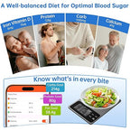 Smart Food Kitchen Scale with Nutritional Calculator, 30 Nutrients App for Tracking Calories, Fat, Carbs & Protein, Personal Goals and Daily Reports, On-Screen Nutrient Info, 22lb/10Kg