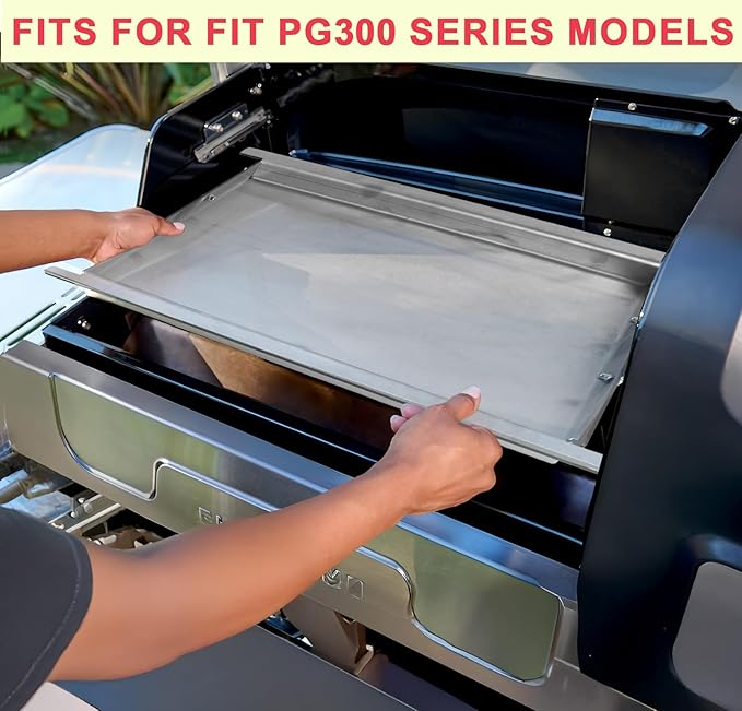 Upgrades Full-Size Griddle Inserts for Ninja PG300 Series Grill Accessories, Stainless Steel Sizzle Griddle Plate for Ninja FlexFlame Grills, for Flex Flame XSKHLFGRIDLE Accessories, 24"x17''