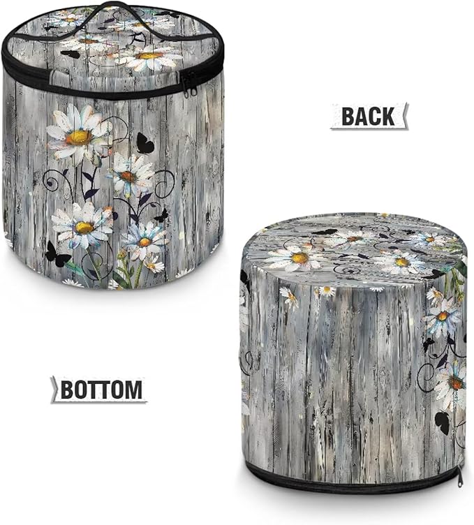 Wood Electric Pressure Cooker Daisy Storage Bag Kitchen Appliance Protective Pressure Cooker Insulation Bag for Women