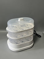 Barivento Electric Food Steamers, Electric Vegetable Steamer with 3-Tier Stackable Trays, Food-Grade Food Steamer for Cooking