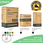 Short Paper Straws Bulk 5.5 inch - 500 ct. Disposable Black Paper Drinking Straw, Sip Stirrers for Cocktail, Coffee and Short Drinks