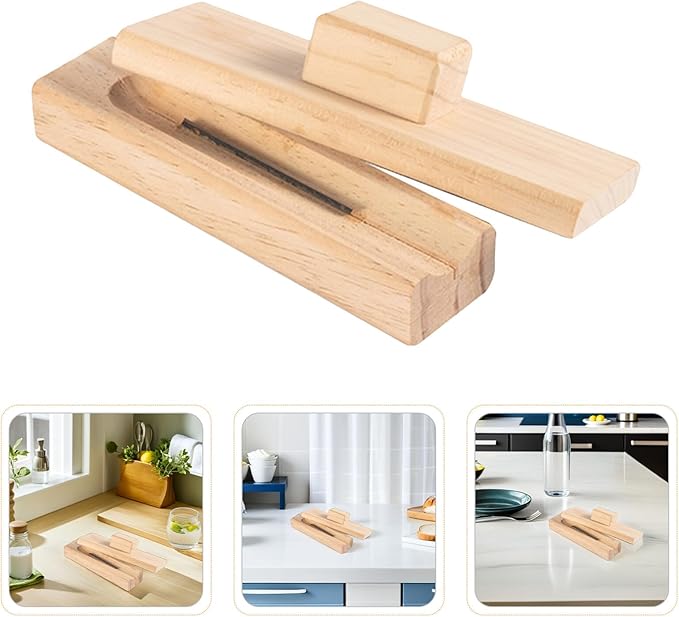 minkissy Wooden Chestnut Opener Tool Set, Non-slip Handle Nutcracker and Peeling Gadget for Chestnuts, Walnuts, and Lotus Seeds, Lightweight Specialty Kitchen Utensil for Home