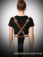 Pinknoke Vintage Pinafore Apron Dress for Women with Pockets Cute Floral Chef Aprons for Kitchen Cooking Baking Gardening