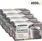 Party Essentials Bamboo Coffee Stirrers/Beverage Stir Sticks, 5.5" Length, 4000-Count, Natural