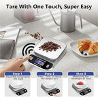 Talking Food Scale, 5kg/11lb Talking Digital Kitchen Scales Weight Ounces and Grams for Cooking, Talking Sales for Food, Clear Pure Voice Talking Scales for Visually Impaired(Battery Included)