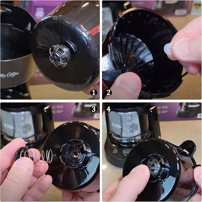 Coffee machine parts 2-Pack Coffee Replacement Brew Basket Spring Loaded Stopper Kits Fits For Mr. Coffee Hamilton Parts Number 990117900 990237500 Coffee Machine Accessory