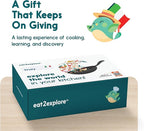 eat2explore Cooking Kits for Kids 14 Pcs – Interactive & Educational Kids Cooking Sets Real for Ages 5 and Up,3 Recipe Cards & Global Ingredients – Perfect for Families and Homeschooling Italy Edition