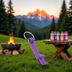 Purple Bottle Opener Keychain Aluminum Can Beer Opener Mini Aluminum Keychain Bottle Opener Beer Opener Mini Key Ring Opener for Home Pub Lover Corkscrews Bar and Wine Tools