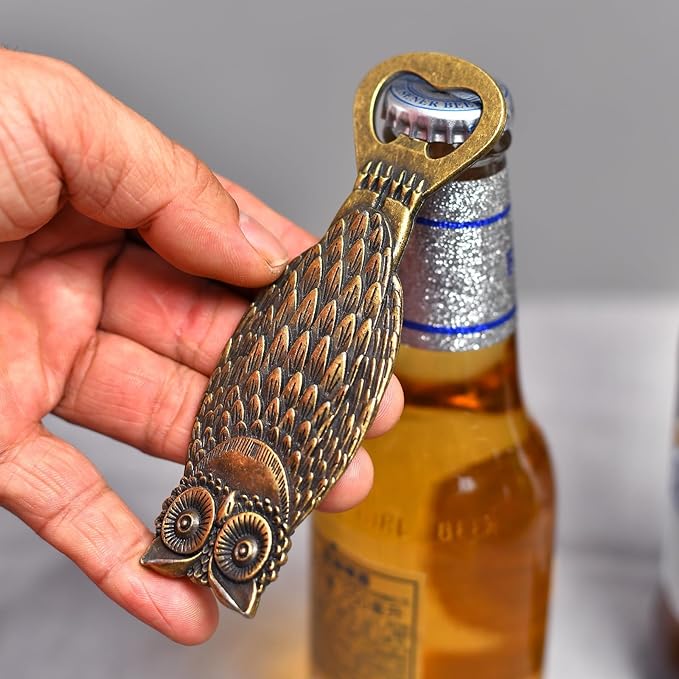 Beer Bottle Opener Owl，Cool Bottle Opener for Bar Tool, Soda and Beer Cap Remover, Cool & Fun Gadget