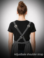 Pinknoke Vintage Pinafore Apron Dress for Women with Pockets Cute Floral Chef Aprons for Kitchen Cooking Baking Gardening