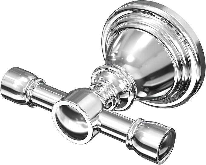 Towel Hook for Bathrooms, Stainless Steel Robe Coat Hook Wall Mount, Heavy Duty Towel Hanger for Kitchen, Bedroom or RV (Chrome)