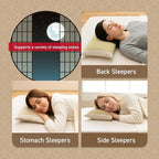 BJDesign Japanese Igusa (Rush Grass) Pipe Bed Pillow, Made in Japan, All Sleepers, Breathable & Deodorizing, 11.8x19.7x2.6 Inch